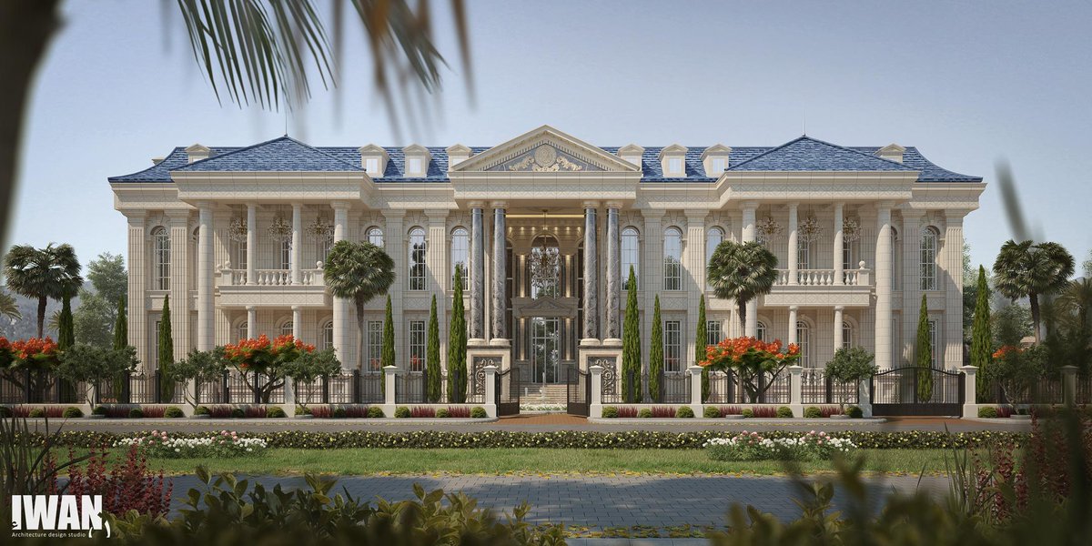 DesignIwan's tweet image. New #Classic #Palace - #Qatar
#Facade #architecture #design and #visualization 
by #IWAN_architects ©2015.