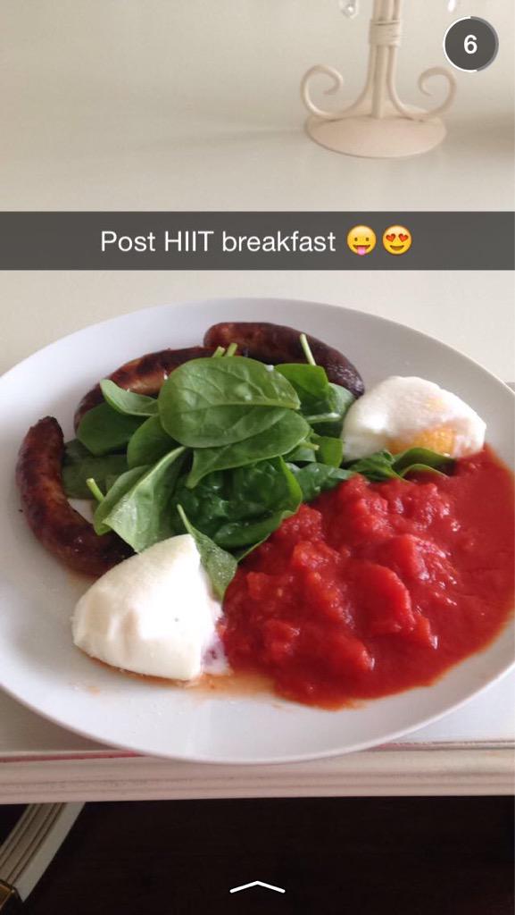 I ❤️ breakfast #HIIT #posttraining #fitness #girlswholift #breakfast