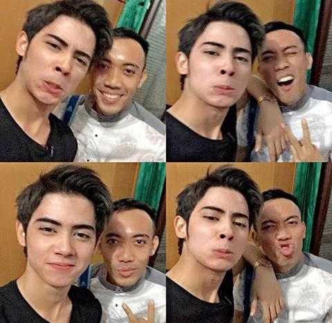 AliandoAlc26's tweet photo. Selfie dulu sm ka cupez sebelum perform, aihh lucu banget mukanya gemesinn @alysyarief @aliando26 #HBHALCSeIndonesia http://t.co/mPsJTJ8RdD