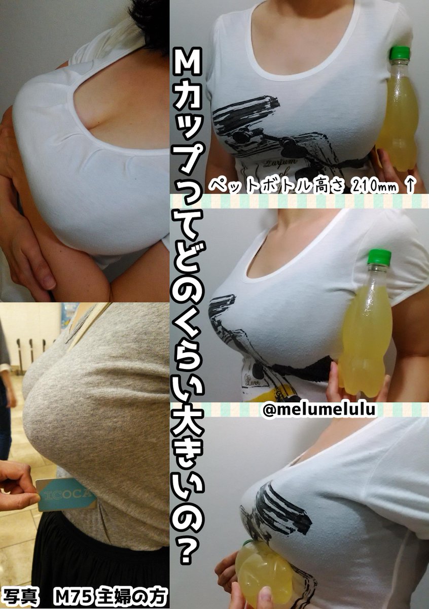 めるのあやか 再 Mカップって 巨乳調査本での一番大きい胸はm75の主婦の方でした ではmカップというサイズはどのくらいの大きさなのか ペットボトルと比較してもらいました 他に以前のお写真と合わせて掲載します ちなみに下着は海外輸入品だそう めるのあやか 再 Mカップって 巨乳調査本での一番大きい胸はm75の主婦の方でした ではmカップというサイズはどのくらいの大きさなのか ペットボトルと比較してもらいました 他に以前のお写真と合わせて掲載します ちなみに下着は海外輸入品だそう