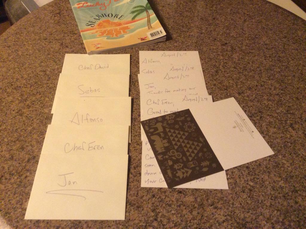 nedbell's tweet image. Hand written thank you cards rock. Writing them, receiving them @_WellMen @FSWhistler @FSVancouver @katecolley