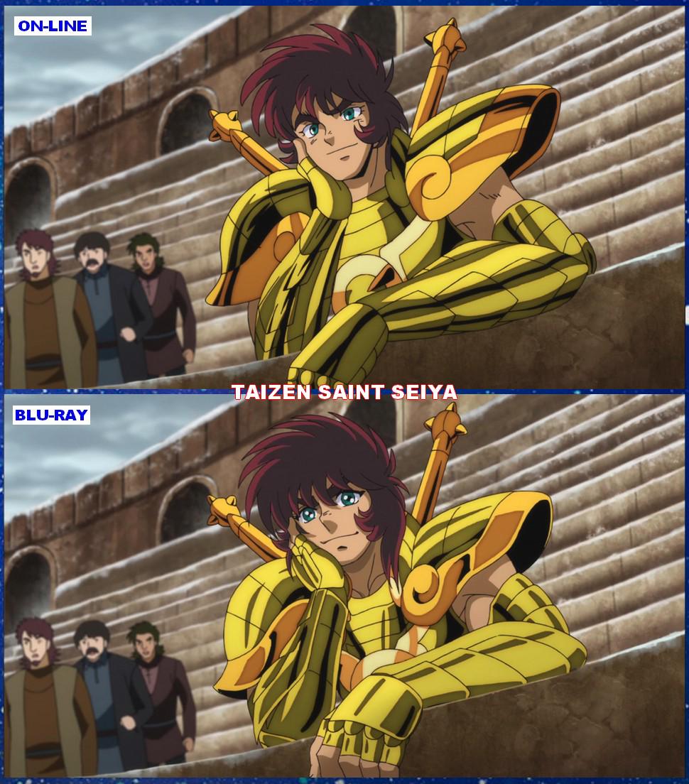 Online vs Blu Ray Soul - Saint Seiya Soul of Gold