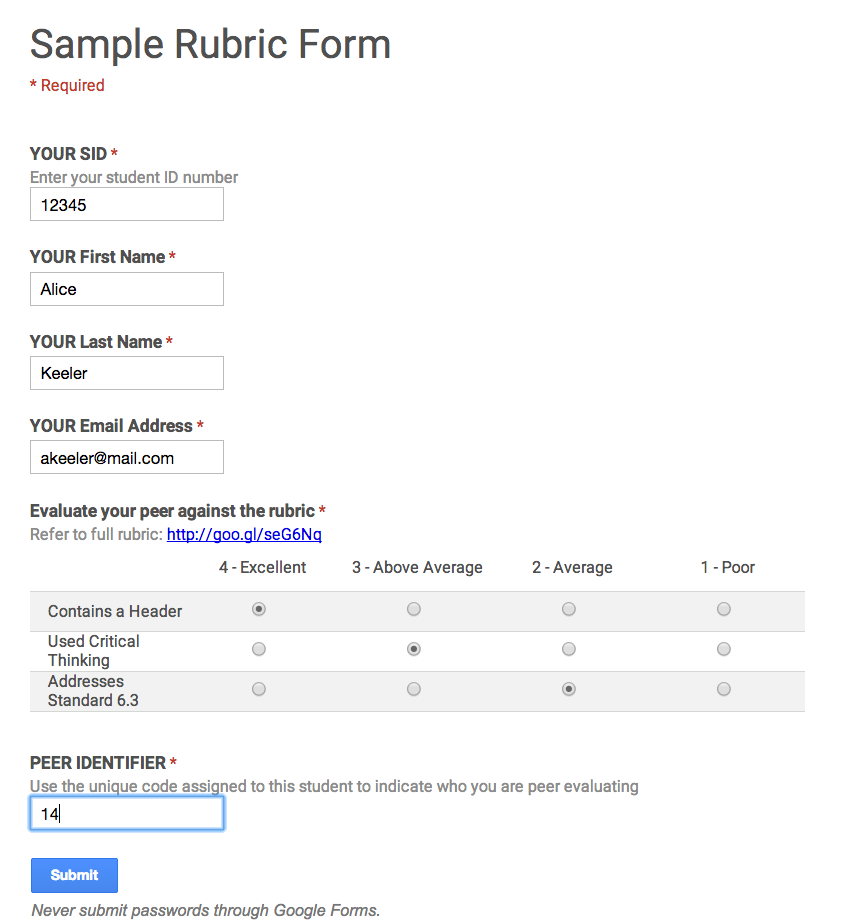 alicekeeler's tweet photo. Google Forms: Creating a Rubric http://t.co/6p6eZtnZh4 http://t.co/R6oAtifmBc