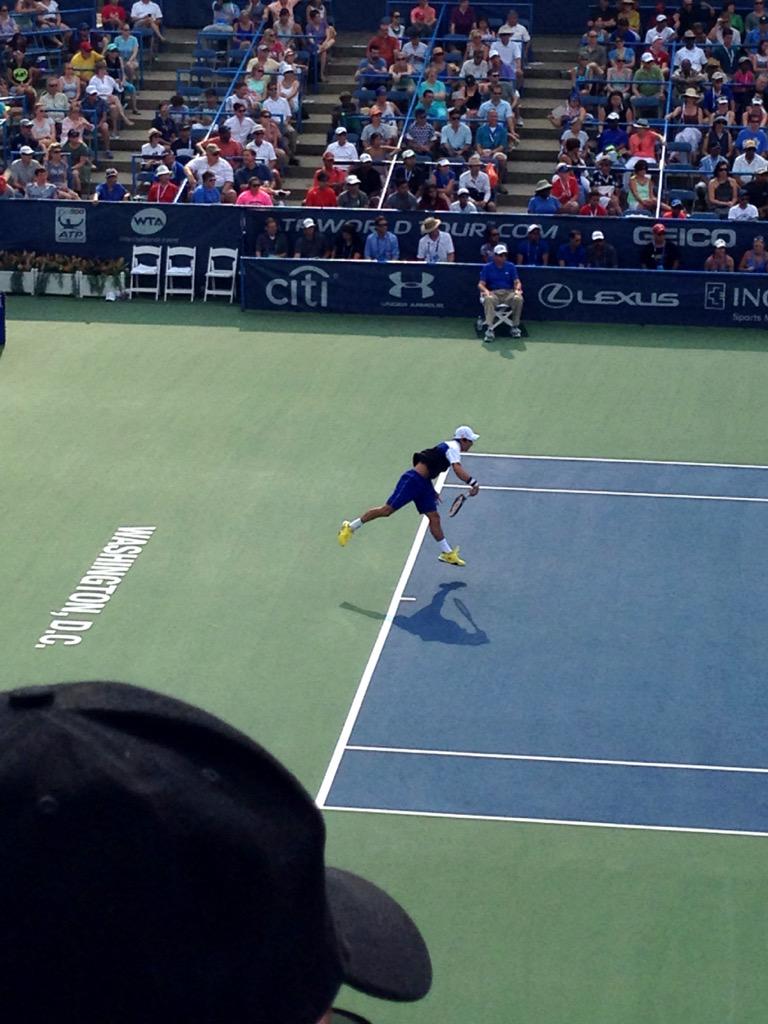 morihiko_naka's tweet image. Congrats to @keinishikori, 2015 @CitiOpen champion! #superclose #CitiOpenPromo
