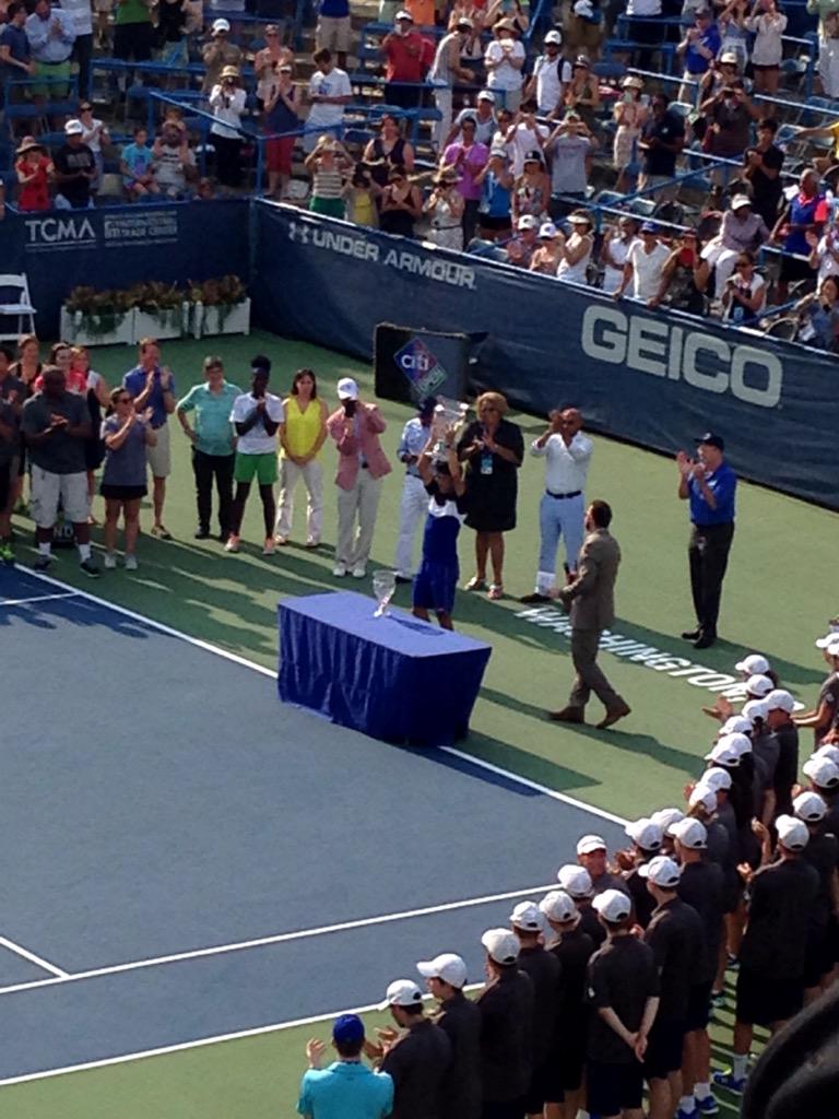 morihiko_naka's tweet image. Congrats to @keinishikori, 2015 @CitiOpen champion! #superclose #CitiOpenPromo