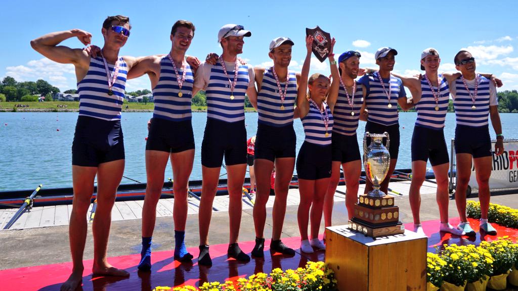 NiagaraSportCom's tweet photo. Win for @RiversideBC here @HenleyRegattaCA @St_Catharines Men's Sr Ltwt Eight #RowRCHR2015 #HenleyGold #Henley2015 http://t.co/Y4xk96fI4a