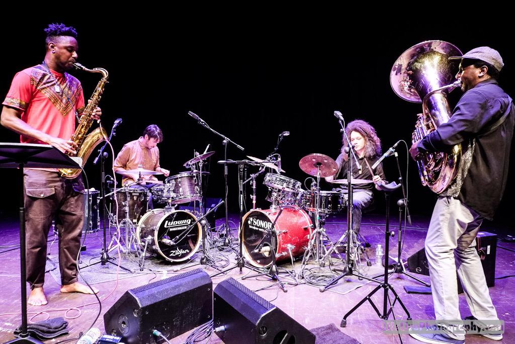 BryanAngelPhoto's tweet photo. Anything with these guys in gets my vote @SonsOfKemet @shabakah @polarbearseb @naimlabel @BreconJazz #breconjazz2015 http://t.co/eXNJkasWUq