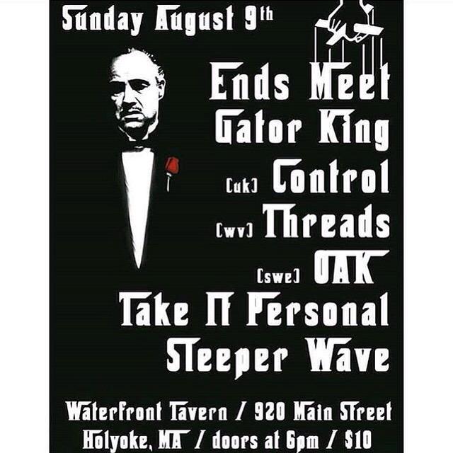 Waterfront TONIGHT: @ENDSMEETMA <a href="/GatorKingCMHC/">Gator King</a> <a href="/controlwolfpack/">CONTROL</a> <a href="/Threadswv/">Threads</a> and more!

6:00pm. $10.