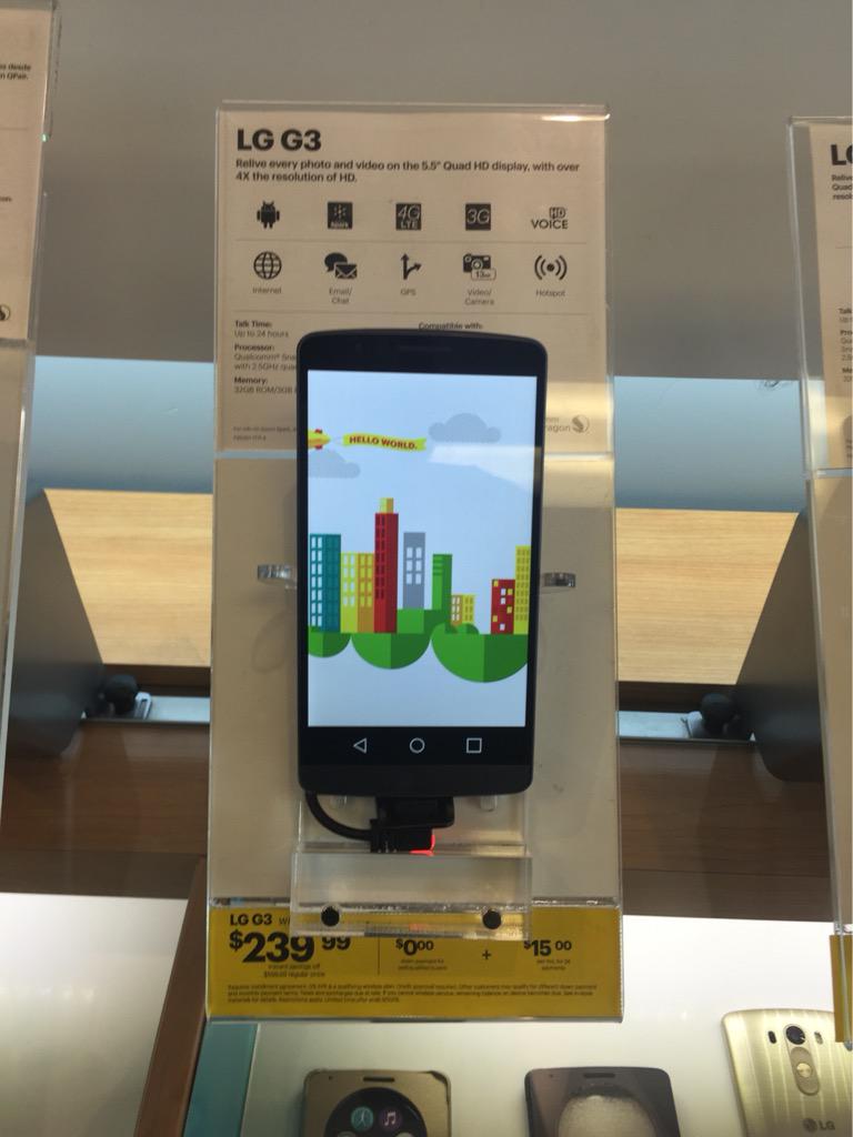 Natai_Sprint's tweet photo. The LG G3 is only $15 dollars a month on Sprints easy pay plan!!!! #SellWithLG @Sprint_West http://t.co/wxQ55WiMR2