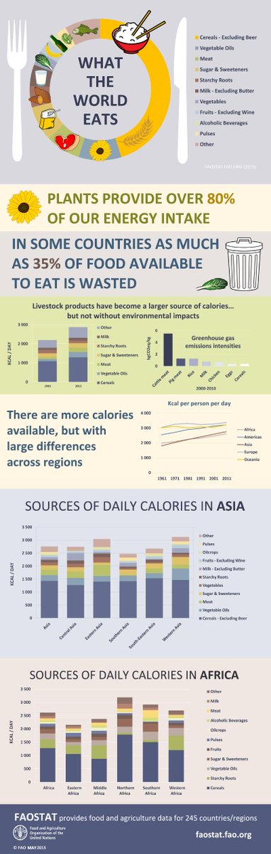 foodtank's tweet image. Ever wondered what we eat as a planet? You may be surprised by the answers. @fao
