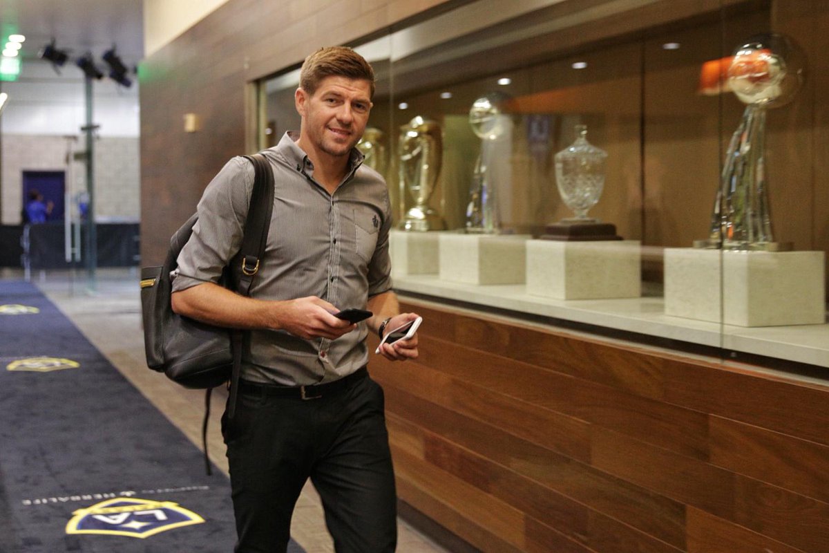 LAGalaxy's tweet photo. Stevie G. #LAvSEA http://t.co/DbhTND9K6x