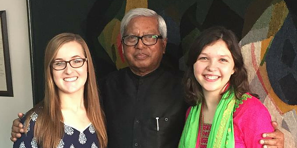 WorldFoodPrize's tweet photo. The #BRIntern experience: hanging with #WFPLaureate Sir Fazle Hasan Abed #FoodPrize15 http://t.co/TLUH5sZ6g4