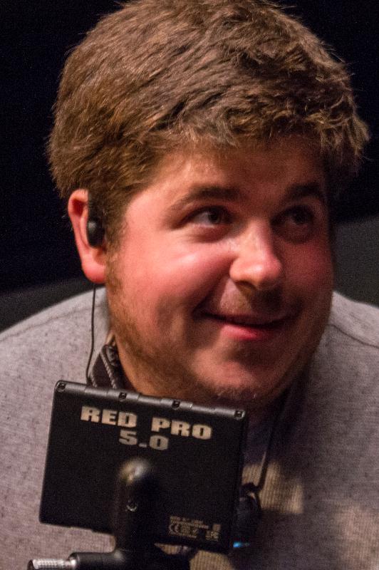 SeanRBudde's tweet photo. "Machine Baby" DP, Joey Richardson, is awfully happy in this new BTS Photo! Like/Share @ http://t.co/Wvts4T6hQr !!! http://t.co/zw5bZebLmp