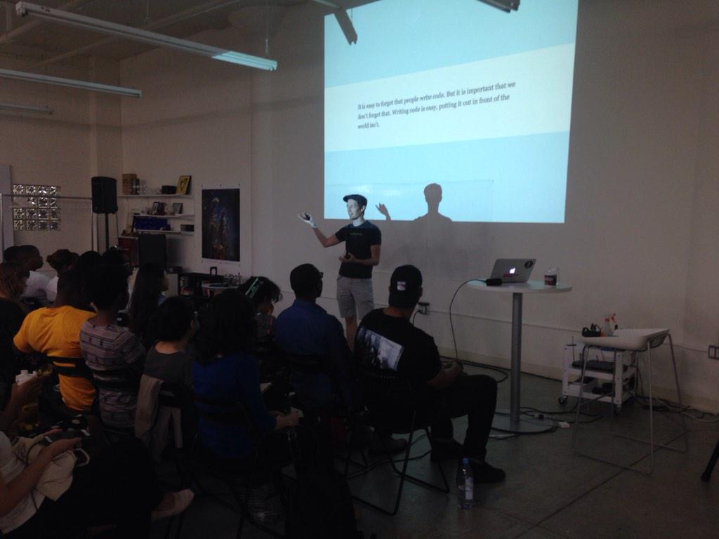 Big thanks to <a href="/orta/">bsky.app/profile/orta.io</a> for visiting #accesscode classes today and talking to us about #OpenSource @C4QNYC