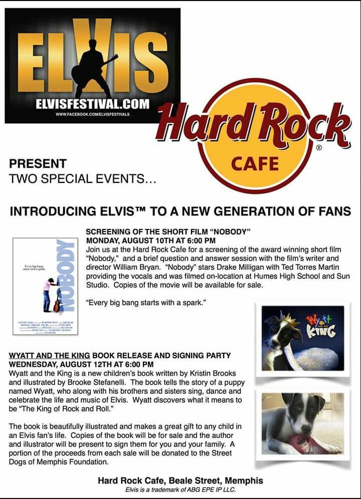 NobodyShortFilm's tweet photo. Heading to Memphis for ELVIS WEEK 2015! We will be screening at The Hard Rock Cafe on Beale Street tomorrow at 6pm! http://t.co/Z8IVlpxOKM