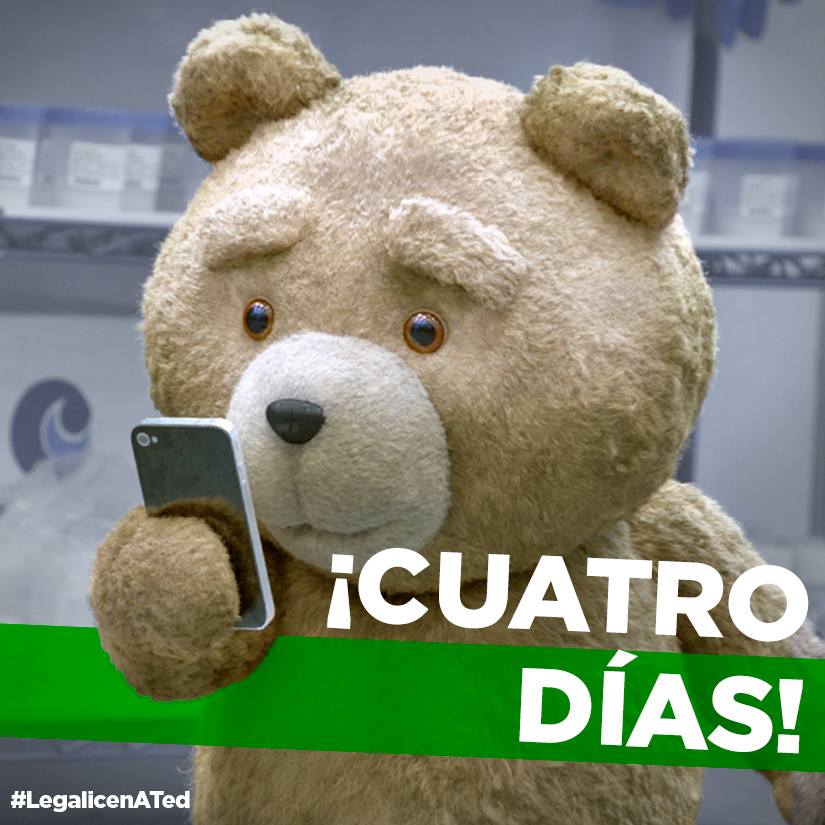LegalicenATed's tweet photo. #Ted2 En cines 13 de agosto ¡No se la pierdan! http://t.co/cv5JvfkU3s