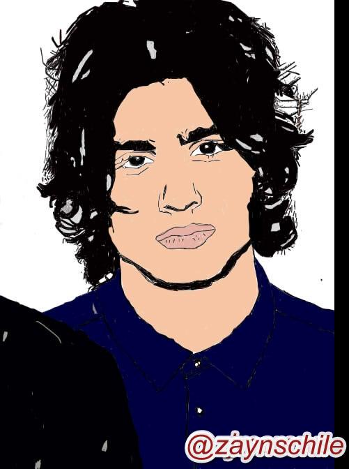 iHarryween's tweet photo. Hi zayn i hope you see my drawings of you ! and follow me soon,chile loves you ♥♥ @zaynmalik http://t.co/MOhQQYRrtW