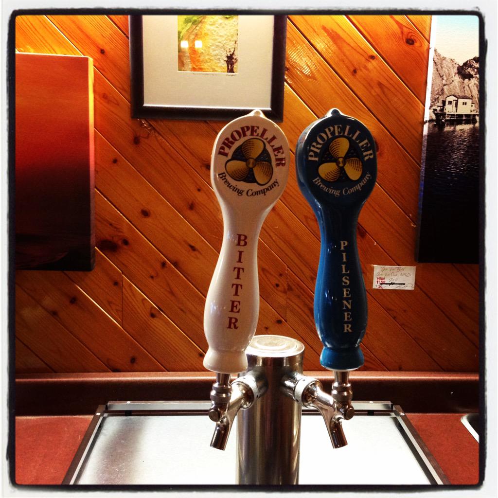 JustamereCafe's tweet photo. Propeller Bitter & Pilsener now on tap #propellerbrew #Antigonish #jmere #justamerecafe http://t.co/MshKHq6jkC