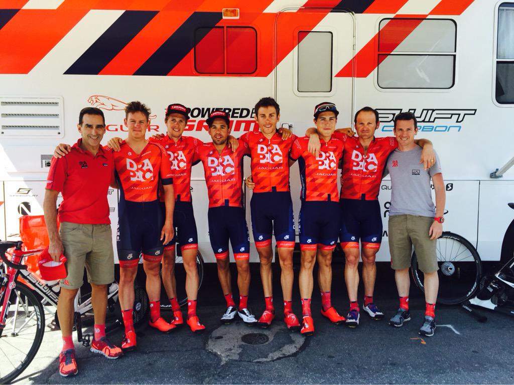 drapac_cycling's tweet photo. A pre- race snap of the squad stage 7. #TOU15 #TOU2015 http://t.co/EKDLo9C9qf