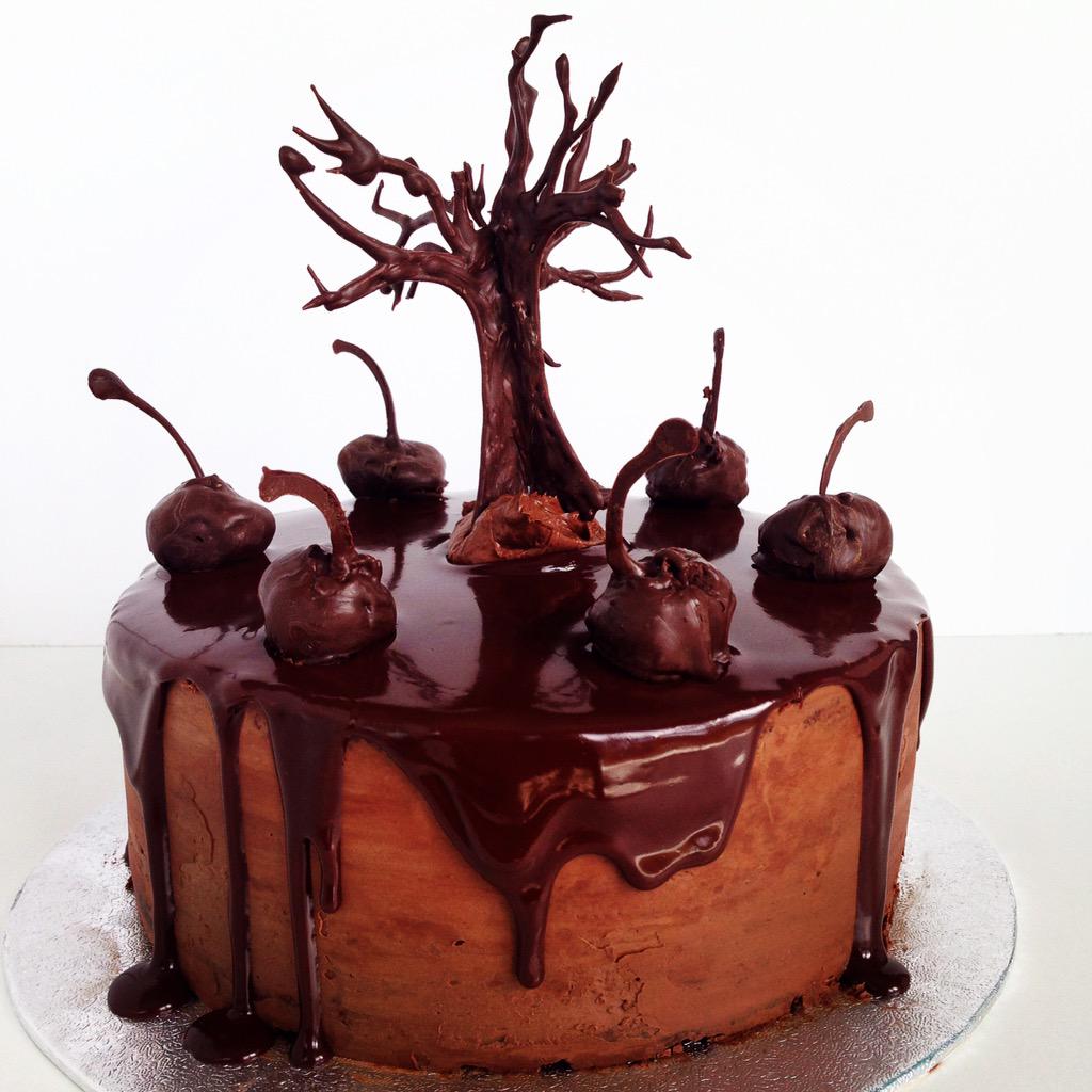 JacobsTheBaker's tweet photo. My take on a Black Forest Gateaux. What do you think @PaulHollywood? #GBBO #showstopper #bakealong http://t.co/bv5hMYyKWo