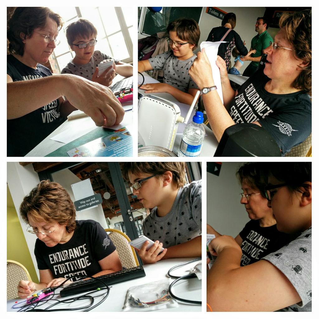 jampackeduk's tweet photo. Meet "Mum &amp; Son" who completed all 10 @monkmakes challenges at #MakeFest, as Driver &amp; Navigator http://t.co/mHxiMPMmQX
