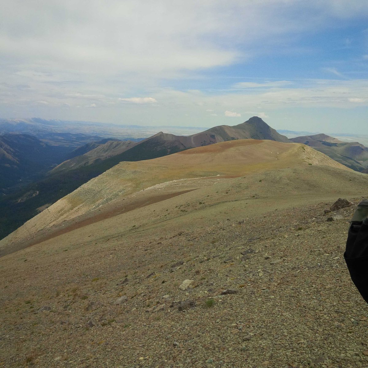 Victoria Peak near pincher creek, 1 grizzly, 80 k winds. Good times #nobears #windswept