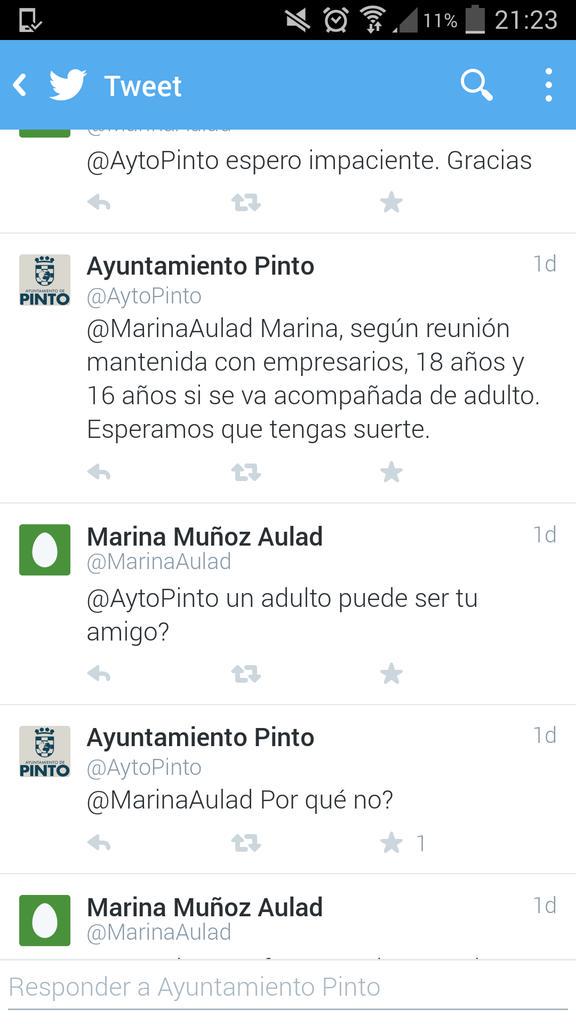 AserPintoPinto's tweet photo. .@popularespinto @psoepinto @Cs_Pinto  hoy el gobierno prohibe a los jovenes entrar en la macro. Mirar q decian ayer http://t.co/O64eLdje24