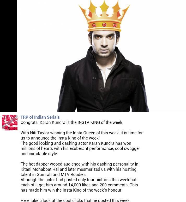 de0ef217ff5247a's tweet photo. Congratulations 2our ROCKSTAR King @kkundra
#KingOfInsta #JaiKing @FCkkundra
Pic via @naeemaafzal http://t.co/BYnjJ3xhug