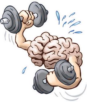 The brain is like a muscle the more you work it the stronger it gets #mentalmuscle #workit #ThinkBIGSundayWithMarsha