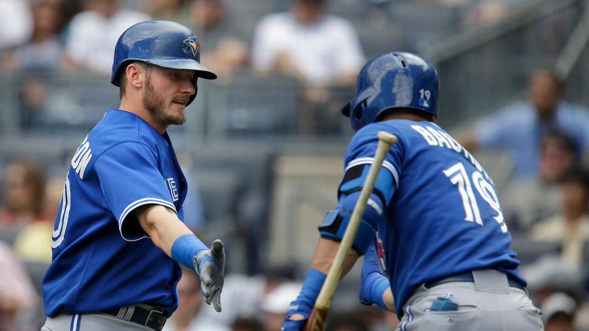 SNstats's tweet photo. #BlueJays shut out the #Yankees in The Bronx in back-to-back games of a series for the first time in history http://t.co/jEZOOnOXCp