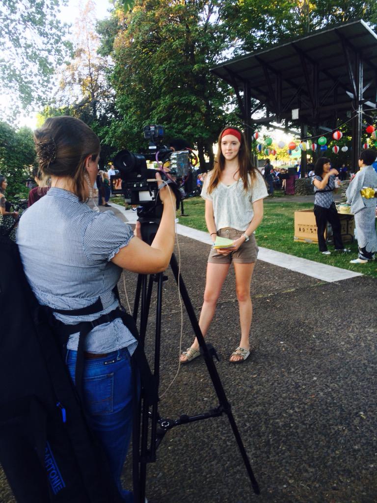 Claraleaf's tweet photo. A little pre-event coverage for Bike Around the Bomb here in Eugene, Oregon #EliminateNukes http://t.co/eVWm9hnyvD