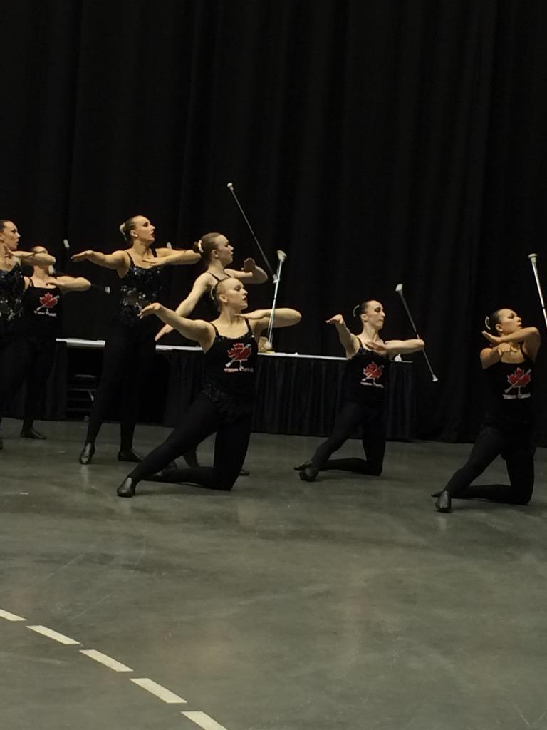 PatriciaStewa19's tweet photo. Team Canada Matrix warming up for finals #icup2015 @SOBGTwirling @NewLineBoxing @cbtfca http://t.co/Ra3MW0xGwW