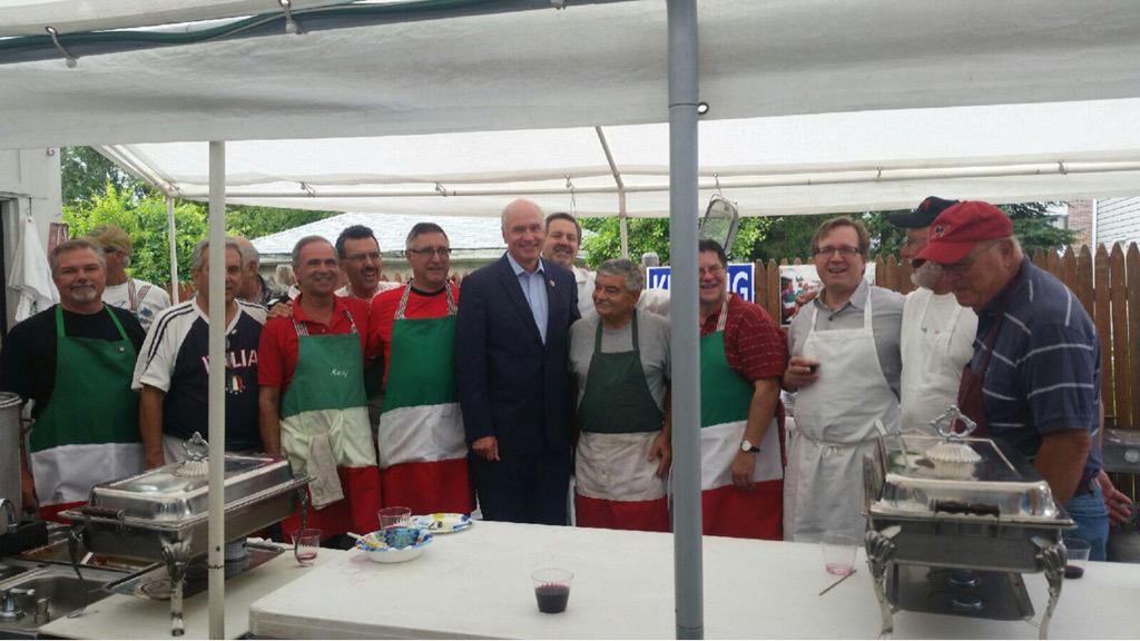 Great to join <a href="/SenRodrigues/">Michael J. Rodrigues</a> at the annual summer party of my friend, Mario Lucciollo, in #FallRiver. #ma09 #mapoli