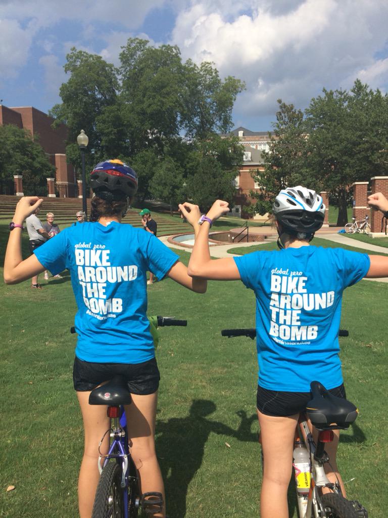 Liv_Paxton's tweet photo. @globalzero Bike Around The Bomb in Rock Hill, SC! #EliminateNukes http://t.co/slg9sBzMxT