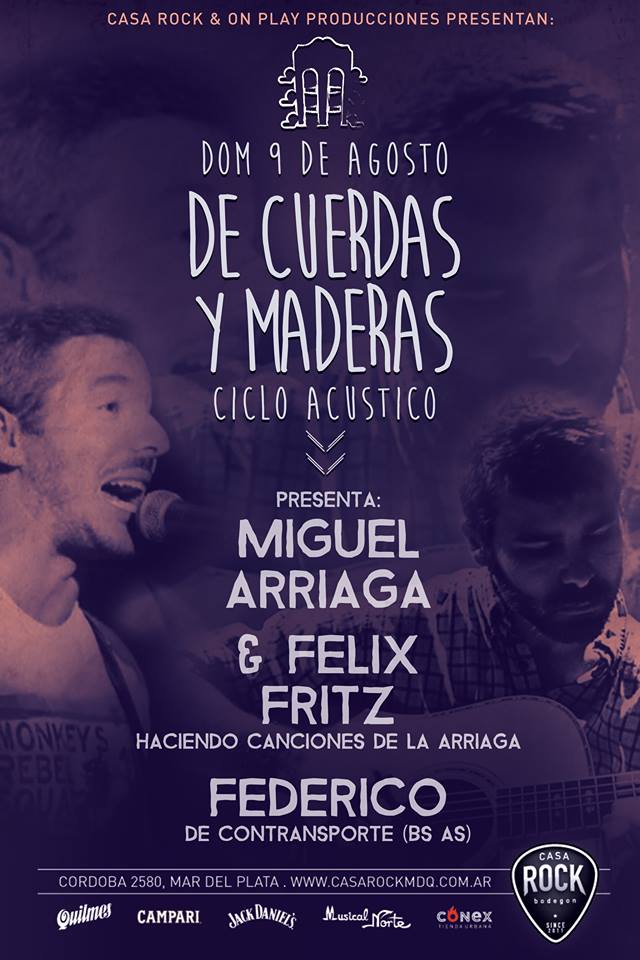 ATENCIÓN MARPLATENSES - Hoy ACÚSTICO - <a href="/_FedeBando/">Federico Giuliani</a>  de <a href="/_contransporte/">CONTRANSPORTE</a> en <a href="/casarockmdq/">casa rock</a>