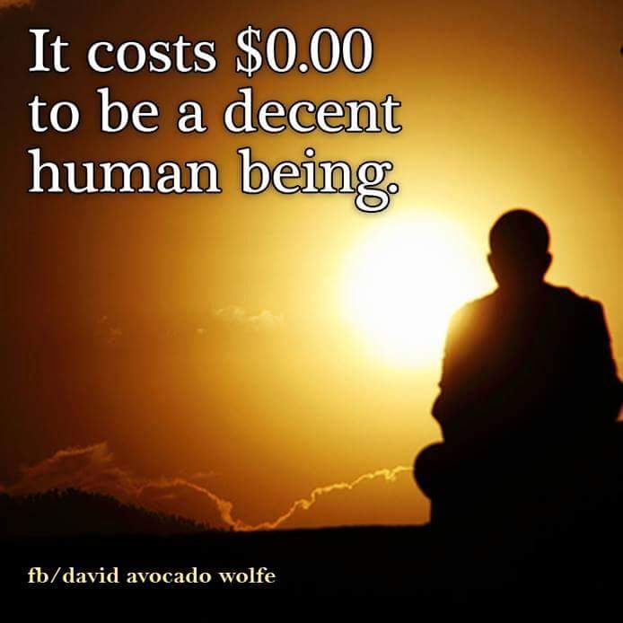 It costs absolutely nothing to be a decent human being
#seethegood #bethegood #dothegood
#ThinkBIGSundayWithMarsha