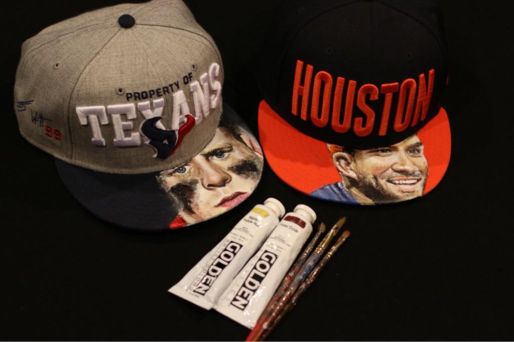 Beasts! <a href="/JJWatt/">JJ Watt</a> <a href="/HoustonTexans/">Houston Texans</a> <a href="/astros/">Houston Astros</a> #painting #texans #astros