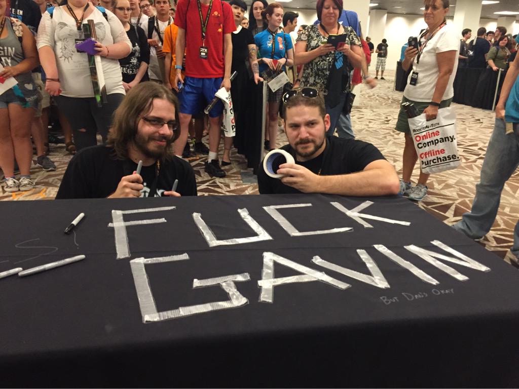 TaipeiNY's tweet photo. @Axialmatt @Jerem6401 @GavinFree @DanielGruchy Signature Shenanigans! #RTX2015 #justrtxthings http://t.co/ZOqNxYf8II