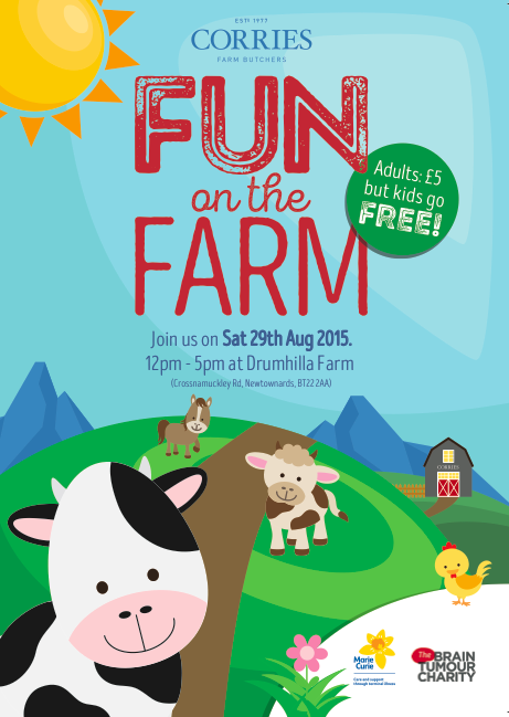 fun on the farm is back. Aug 29th. In support of <a href="/mariecurieuk/">Marie Curie</a>  RT to spread the word! #Charity #Belfasthour #Corries