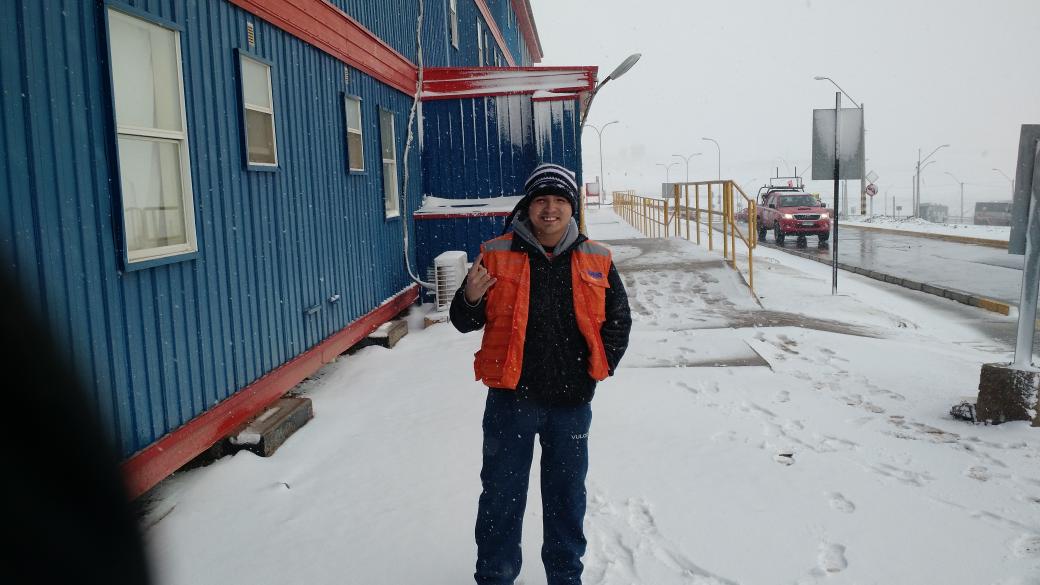 Jesuchoco's tweet image. Se dejó caer la nieve en #MineraEscondida #Minera #Antofagasta