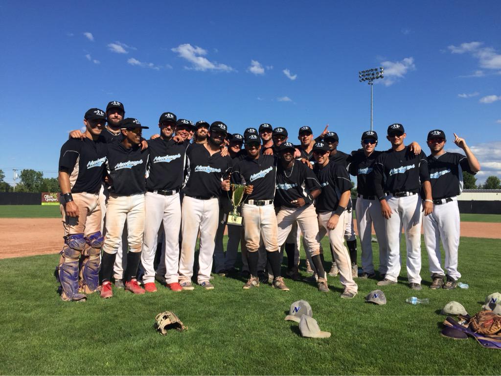 WatertownBucks's tweet photo. Bucks battle but come up short, 9-7. Congrats to the NCBL champs! http://t.co/GN1FzDMrCX
