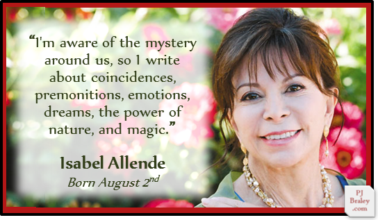 Happy Isabel Allende, award-winning Chilean-American writer. 
More  