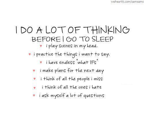 Before I go to sleep