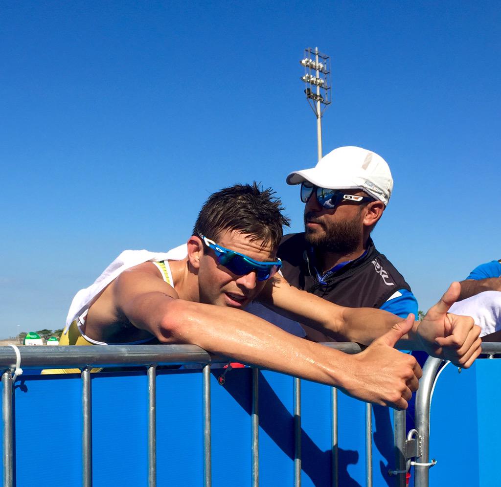 Correction <a href="/ARoyle90/">Aaron Royle</a> was 6th pipped on line but still meets automatic nomination for #Rio2016 #triathlon