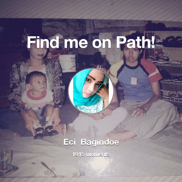Ecibagindoe01's tweet photo. I've shared 1,915 memories with my friends on #Path - see them now at http://t.co/WjnBk8DrP4! #thepersonalnetwork http://t.co/mp6CXL7APl