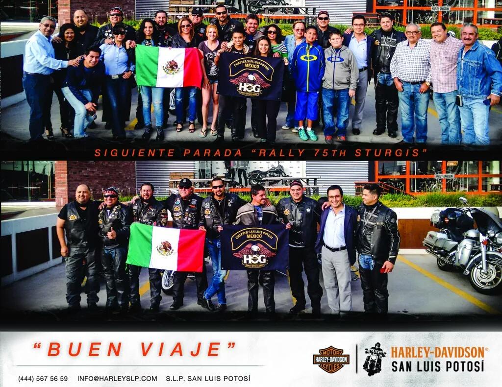Mitzy_Mx's tweet photo. Los representantes de #SanLuisPotosi a #Sturgis2015. Buen viaje! vía @harleySanLuis 
#SLP 
#Sturgis 
#HDSLP http://t.co/45EqZGBtEx