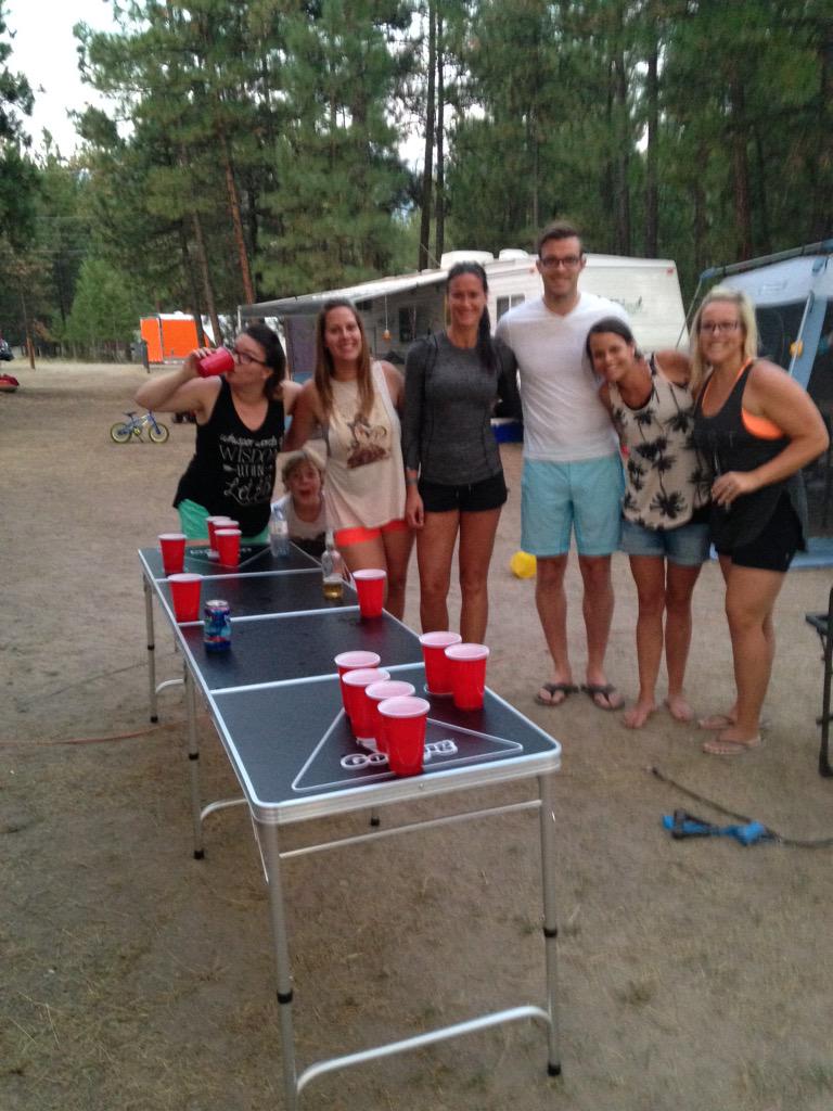 PopbBrian's tweet photo. Beer Pong- a game everyone should try or watch# Wasa Lake http://t.co/tKn11x8vDW