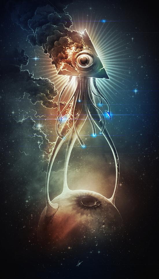 followmastery's tweet photo. War Of The Worlds II http://t.co/ZIPmrffraD #trippyart http://t.co/tYdbSkqLZP