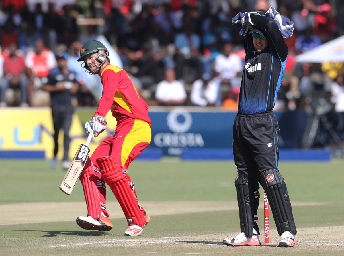 Mutematemi's tweet photo. @DavidColtart  #Zimbabwe take a 1-0 lead in the ODI series after a 7 wicket win over #NewZealand in Harare #ZIMvNZ http://t.co/EzttSDdKgI
