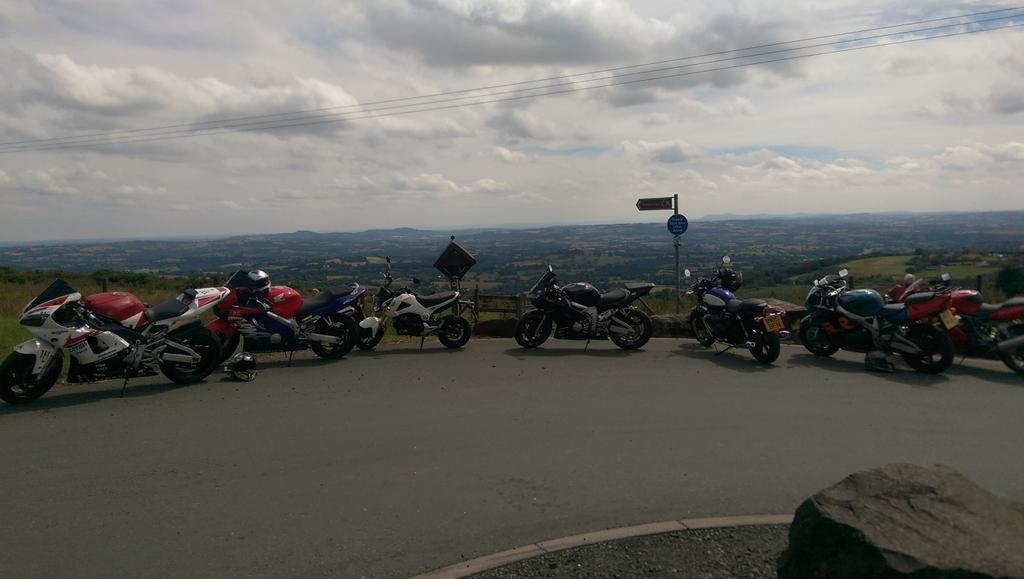 Was beautiful views over the #cleeHills been a great #ride out! #R1 #bikegroup